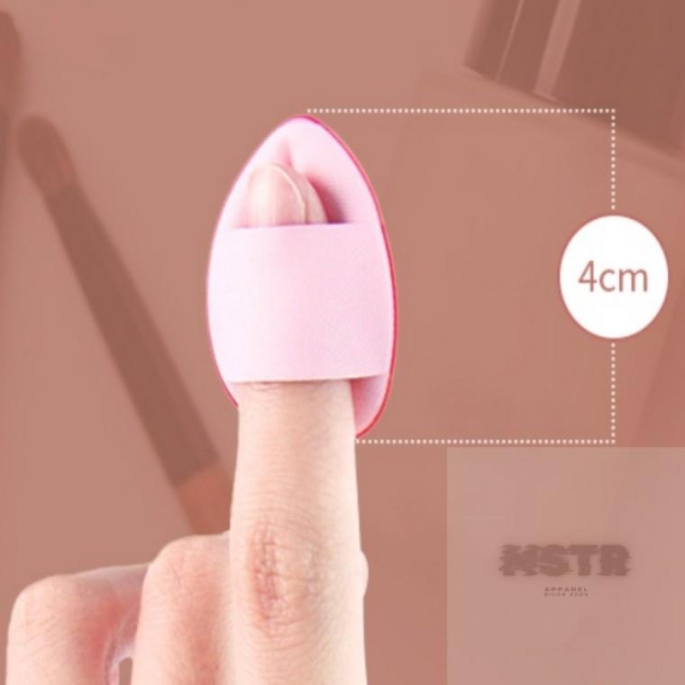 손가락 미니퍼프 2개입 미용도구 커버팩트 파데퍼프 세밀한작업 미용소품