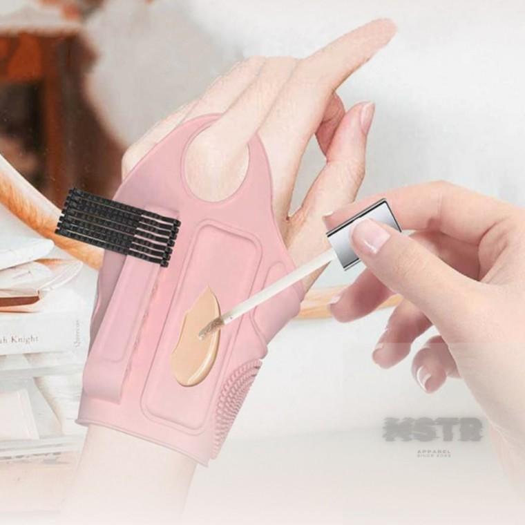 메이크업 팔레트 손목밴드 화장작업 화장용 팔렛트 눈썹 뷰티팔레트