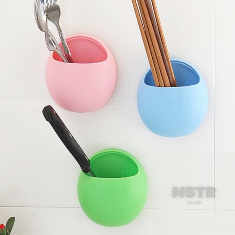 둥근 소품함 멀티수납함 벽수납함 주걱꽂이 티백보관함 둥근모양