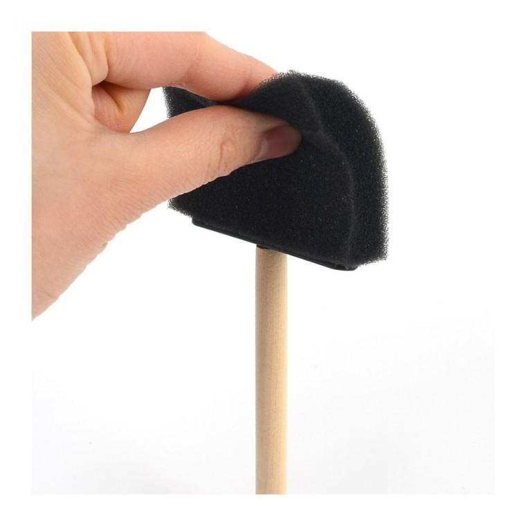 대면적 작업 스펀지붓 도색 균일 페인트 코팅 부드러운 발림 7.5cm