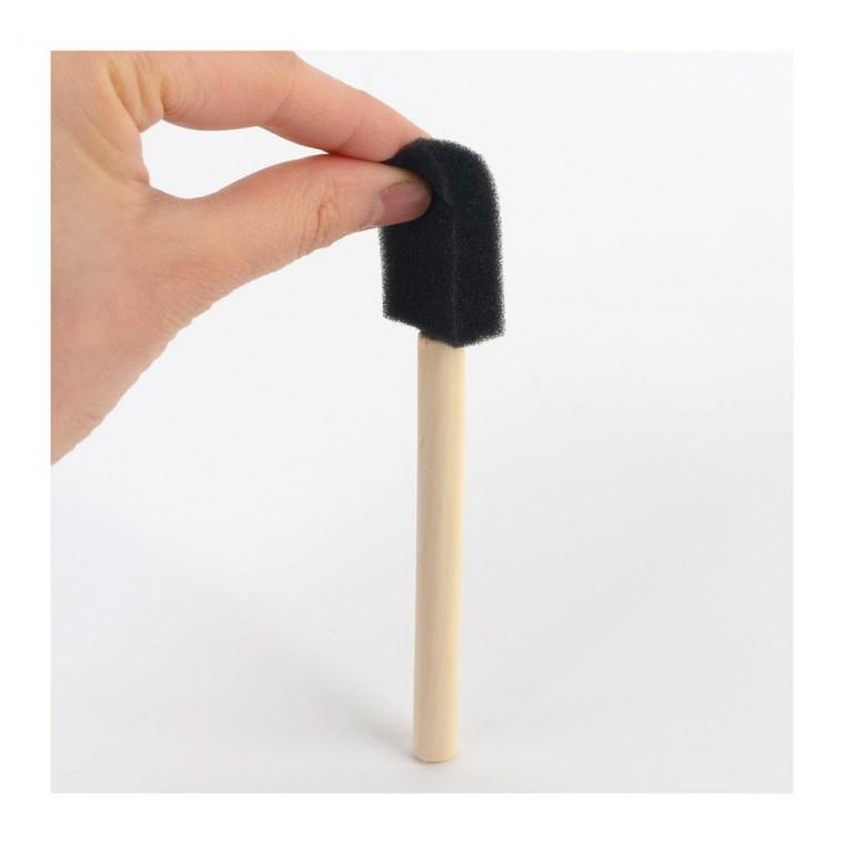 도색 공예 스펀지붓 2.5cm 발색 페인트 미술 작업 균일 그림 넓은면