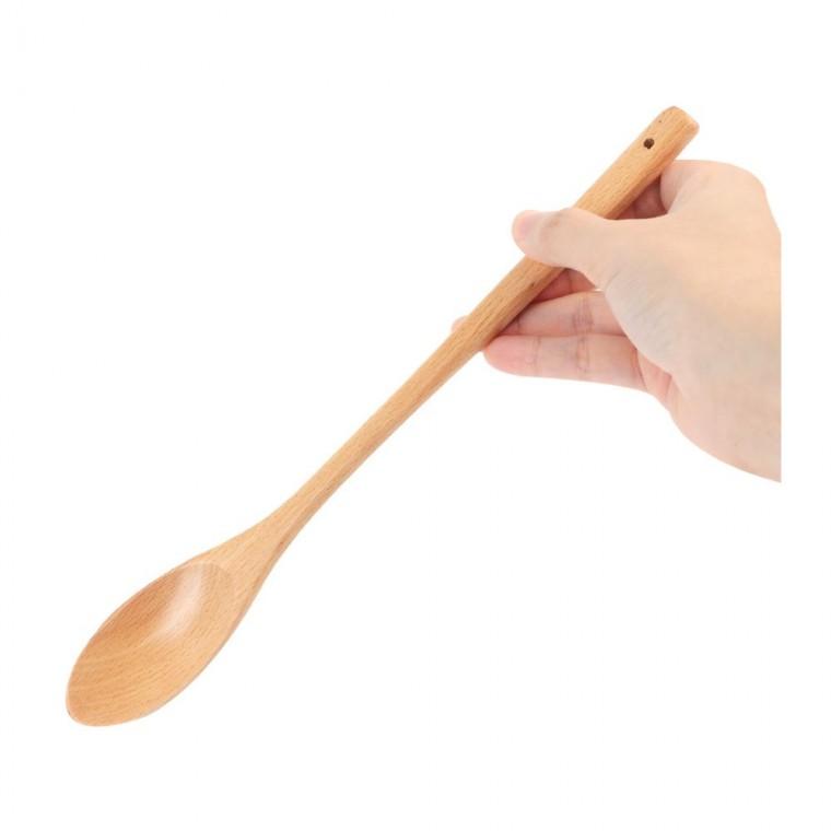 나무 긴자루 스푼 찌개 국 손잡이 주방 원목 국물 조리 뜨는