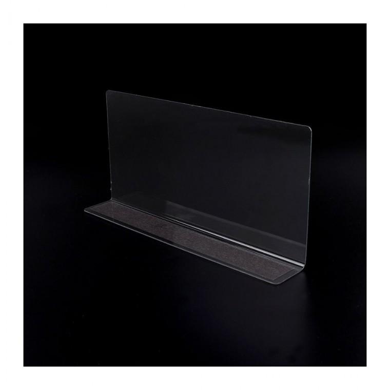자석 L형 칸막이 서랍 이동 정리 구획 분리 25x12cm 1P 간편 투명