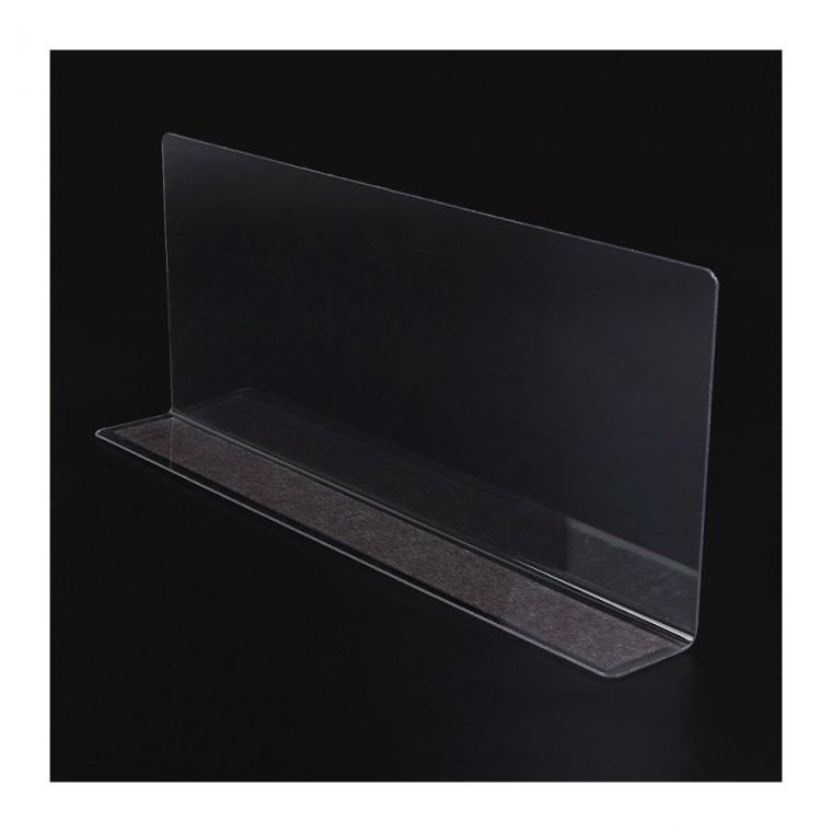 자석 L형 칸막이 1P 분리 정리 간편 이동 구획 서랍 28x12cm 투명