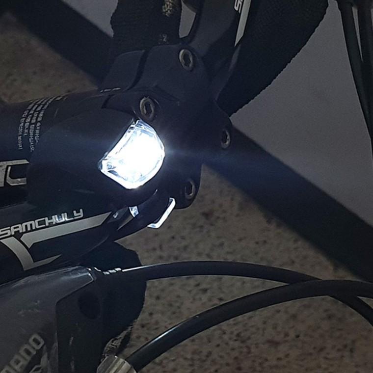 파워빔 자전거 LED 클립형 안전 산악 로드 전조등 야간라이딩 램프 야간 후미등 라이딩