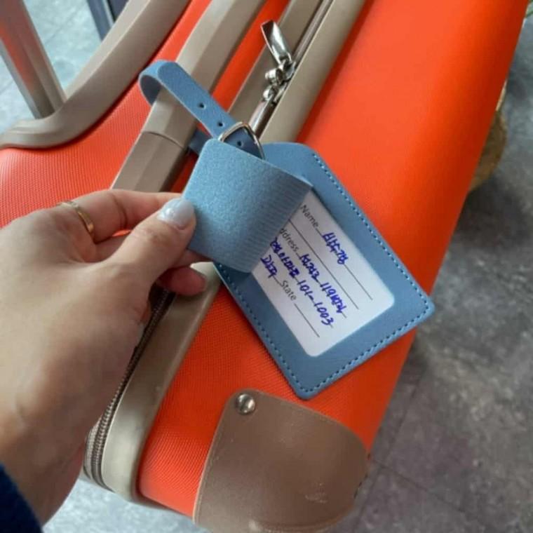 다용도 네임택 블루 네임택고리 골프가방네임텍 네임테그 캐디백네임텍 네임태그