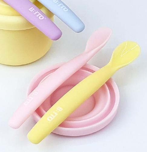 실리콘 이유식 세트 한입스푼 실리콘스푼