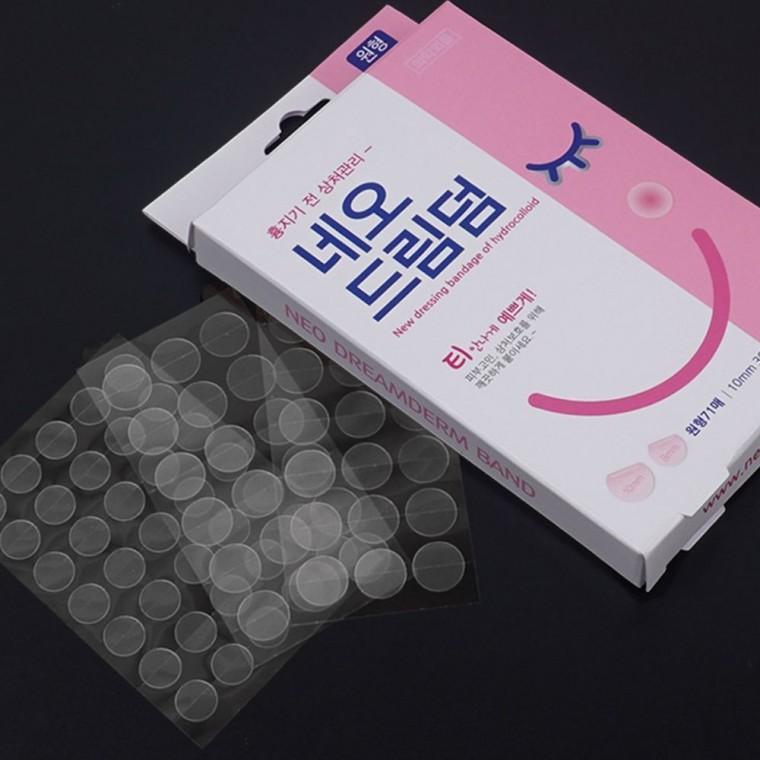 여드름패치 재생밴드 일회용 71매 상처 보호 의료 밴드 지혈 네오드림덤 원형