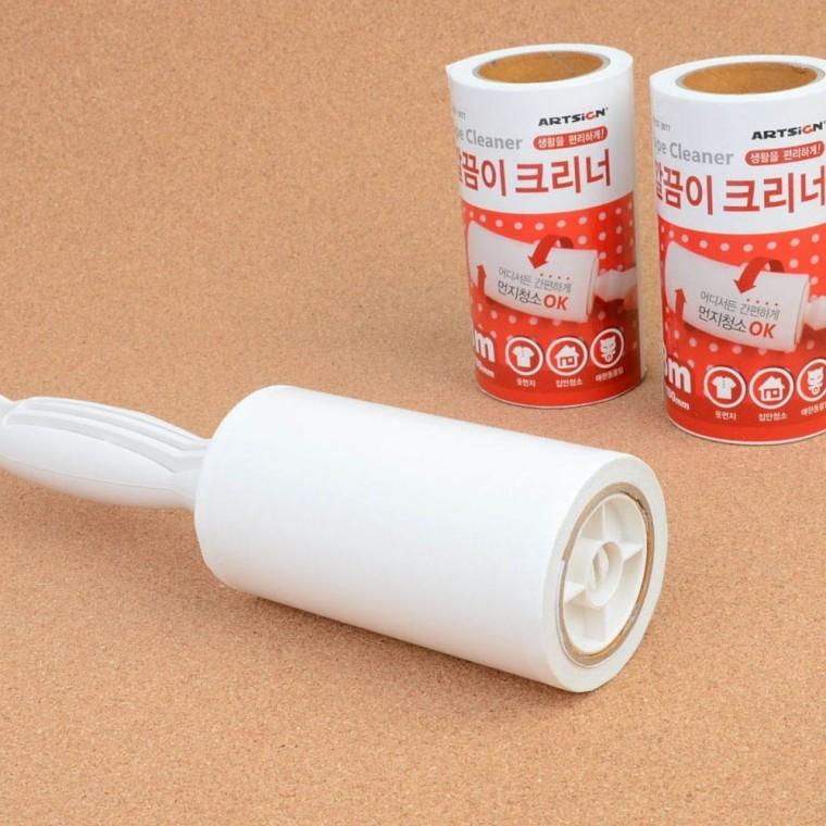 보풀제거 깔끔이 롤클리너 점착력 침구 청소 휴대용 의류 먼지제거 카페트 테이프식 크리너