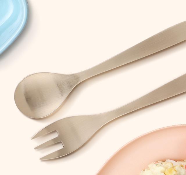 유아용 유기 포크 수저 숫가락 유기수저
