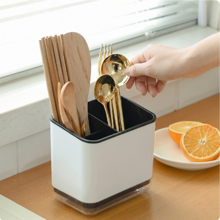 주방 물빠짐 수저정리함 싱크대 수저통 수저꽂이 식기 건조 보관함
