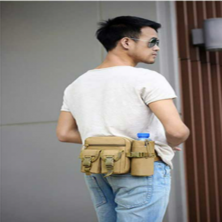멀티포켓 물병 힙색 아웃도어 등산 러닝 스포츠 허리가방 보틀백