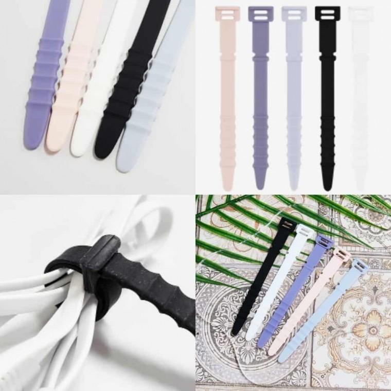 실리콘 케이블 타이 113mm 전선정리 케이블타이홀더 랜선정리 케이블클립 전선고정클립