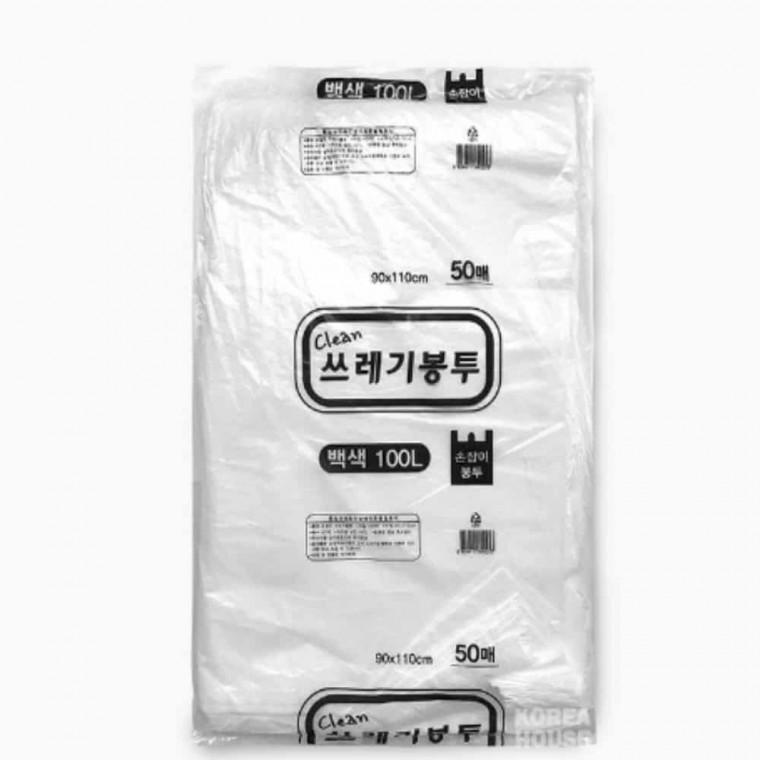 분리수거 쓰레기봉투 100L 50매 걸이형쓰레기통봉투 분리수거비닐 쓰레기통비닐 비닐쓰레기봉투 분리수거비