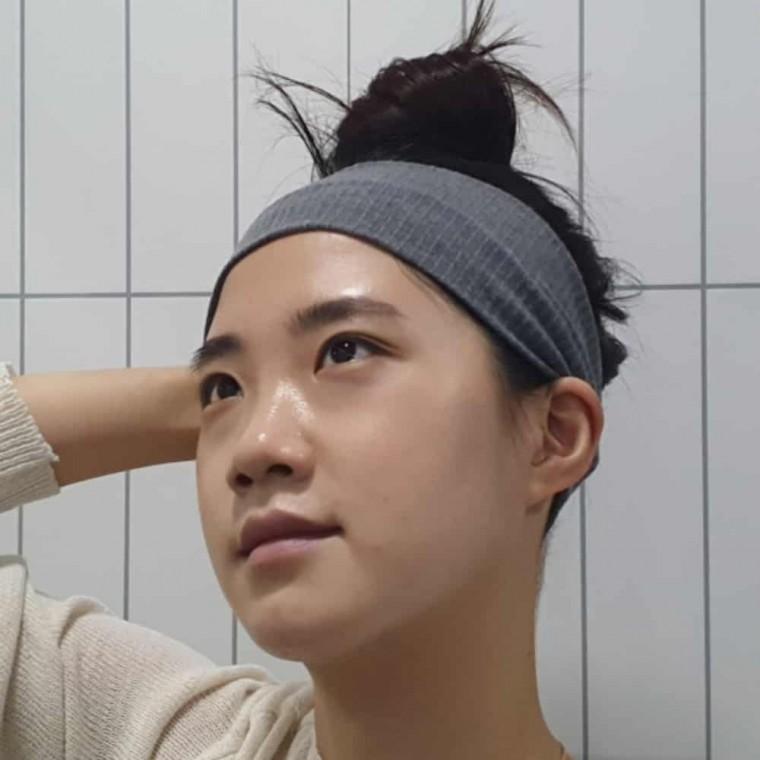 골지 헤어밴드 그레이 땀헤어밴드 헬스헤어밴드 요가헤어밴드 여자헤어밴드 운동헤어밴드