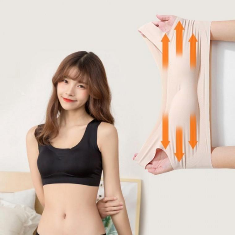 탑 볼륨 업 스포츠 와이어리스 수면 심리스 브라 패션 이너웨어