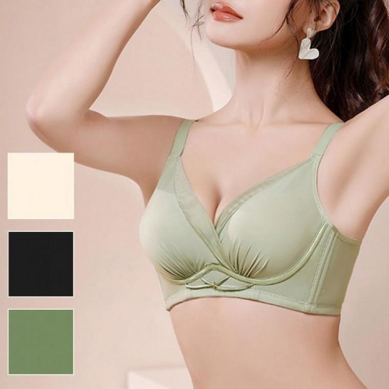 퓰컵 심리스 속옷 노와이어 저중심 볼륨업 뽕브라 이너웨어 바디슈트