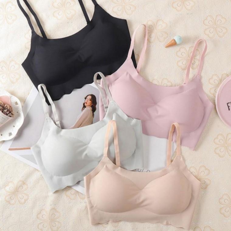 노와이어 심리스 웨이브 노후크 슬림끈브라 프리브라 패션 체형보정