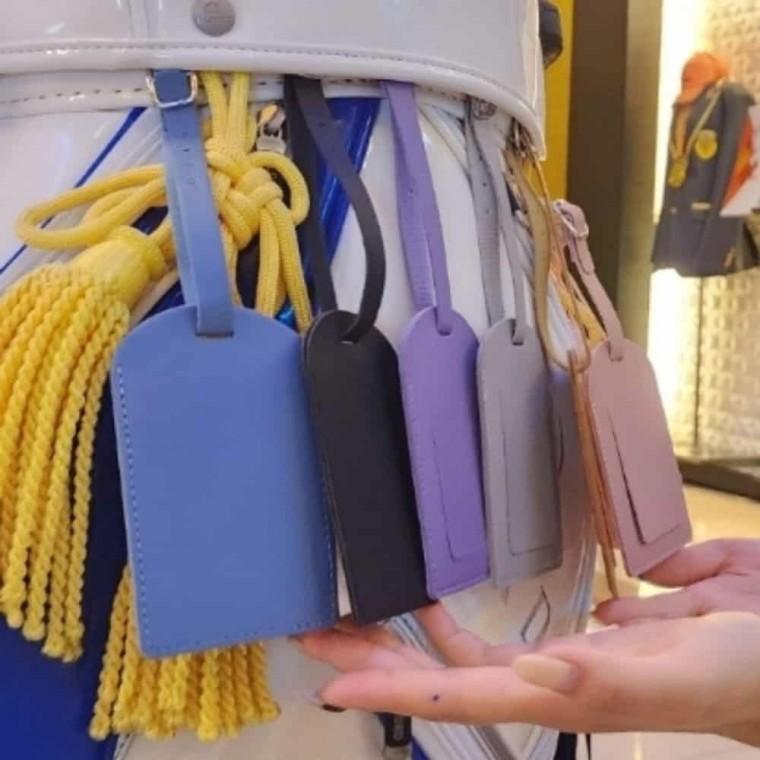 다용도 네임택 블랙 네임택고리 네임텍 네임태그 골프이름표 캐디백네임텍