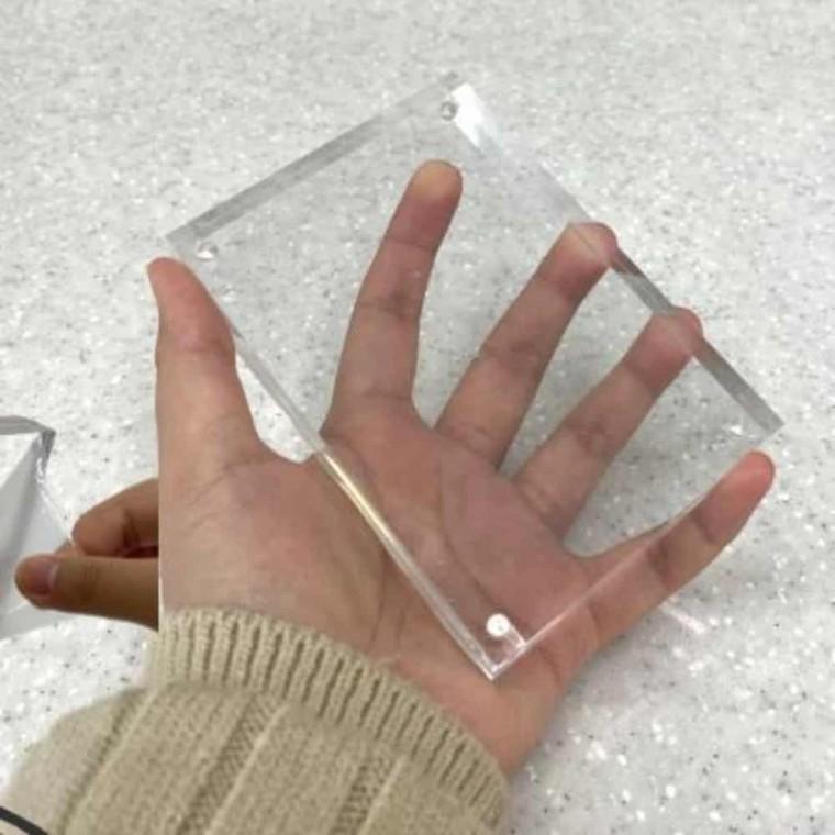 포토테이블 아크릴 자석 액자 90x130 탁상액자 책상액자 투명액자 아크릴프레임 탁자액자
