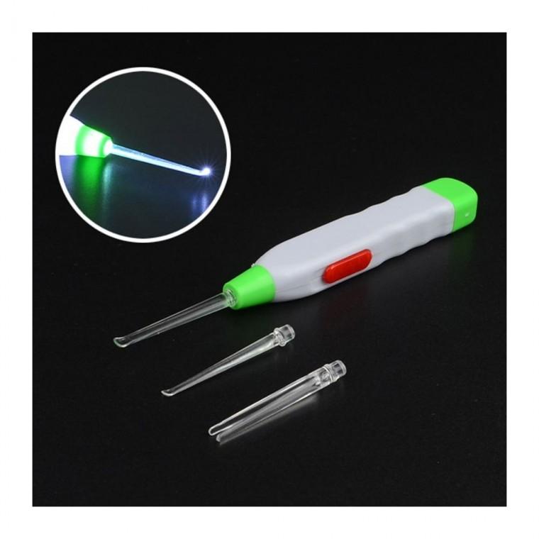 LED 조명 아동 귀청소 귀이개 성인 귀지제거 위생 안전 라이트 실리콘 귀밥
