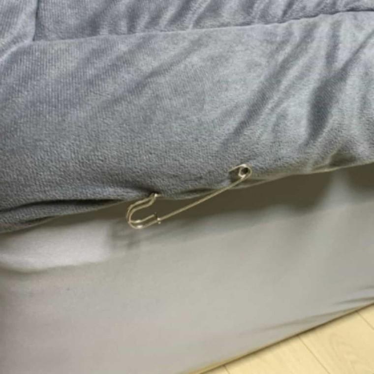 이불고정핀 10P 침대패드고정 매트리스커버고정 이불커버고정핀