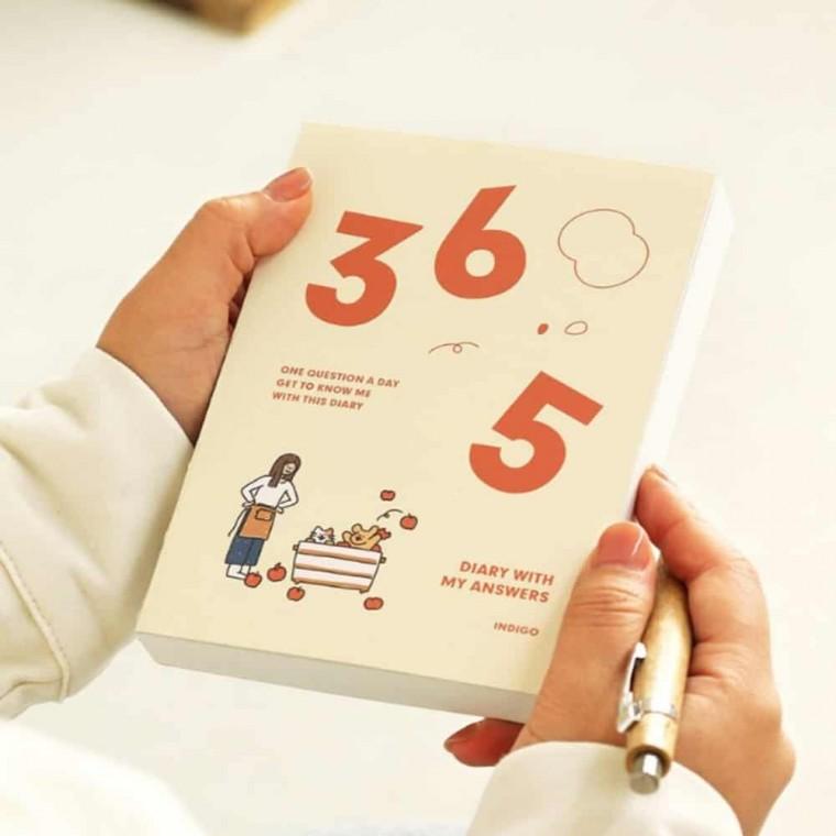 자문자답 일기 365일기 1년일기 마음일기장 1년다이어리 질문일기장