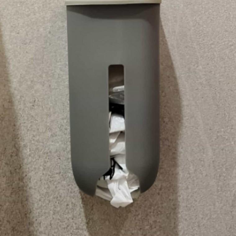 쓰레기봉투정리함 그레이 쓰레기봉투보관 비닐봉투보관함 종량제봉투정리함