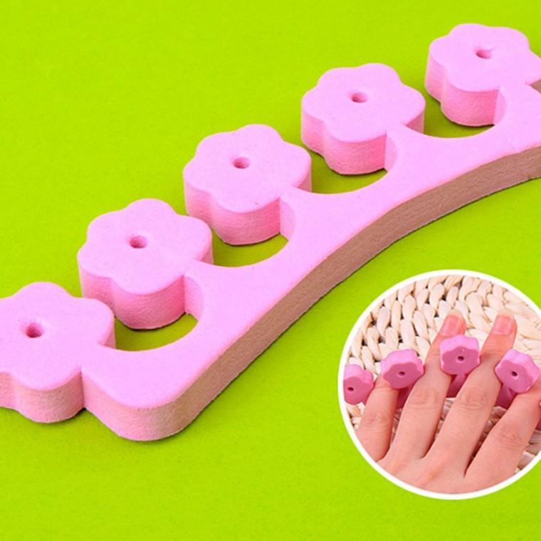 손케어용스펀지 네일 헬퍼 1P 매니큐어 보조 손톱 칠할때 받침 클립