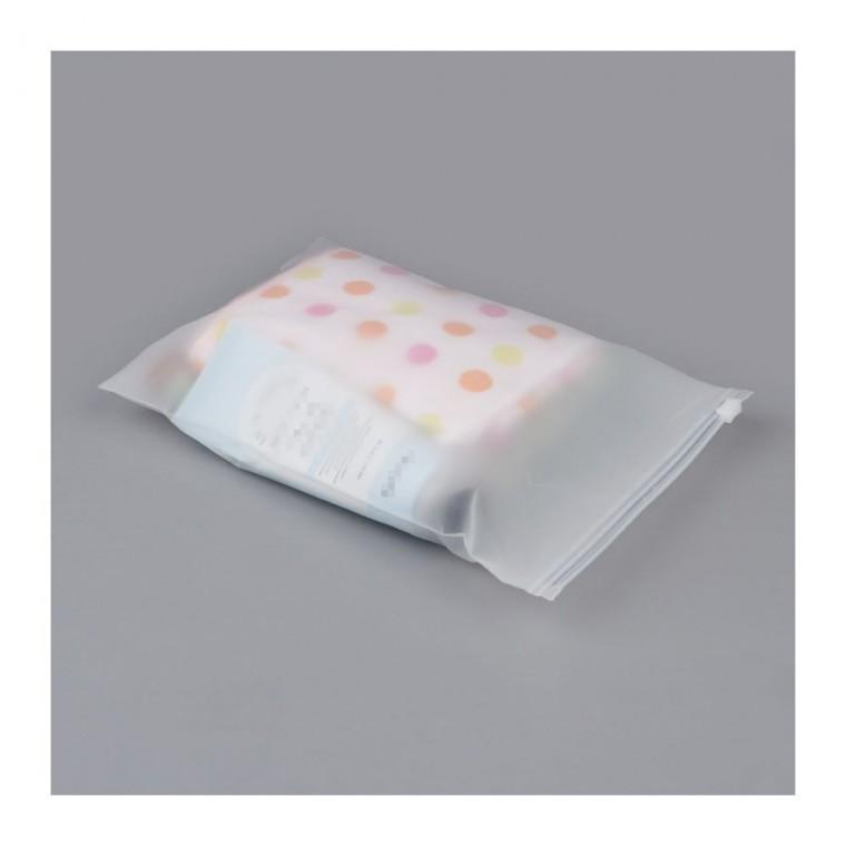 반투명 PVC 지퍼 문서 여행 서류 17x25cm 파우치 휴대 화장품 수첩