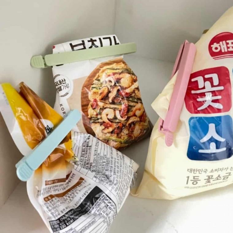 봉투 밀봉집게 대형 5P 다용도집게 플라스틱집게 다용도주방집게 봉투홀더 간식집게