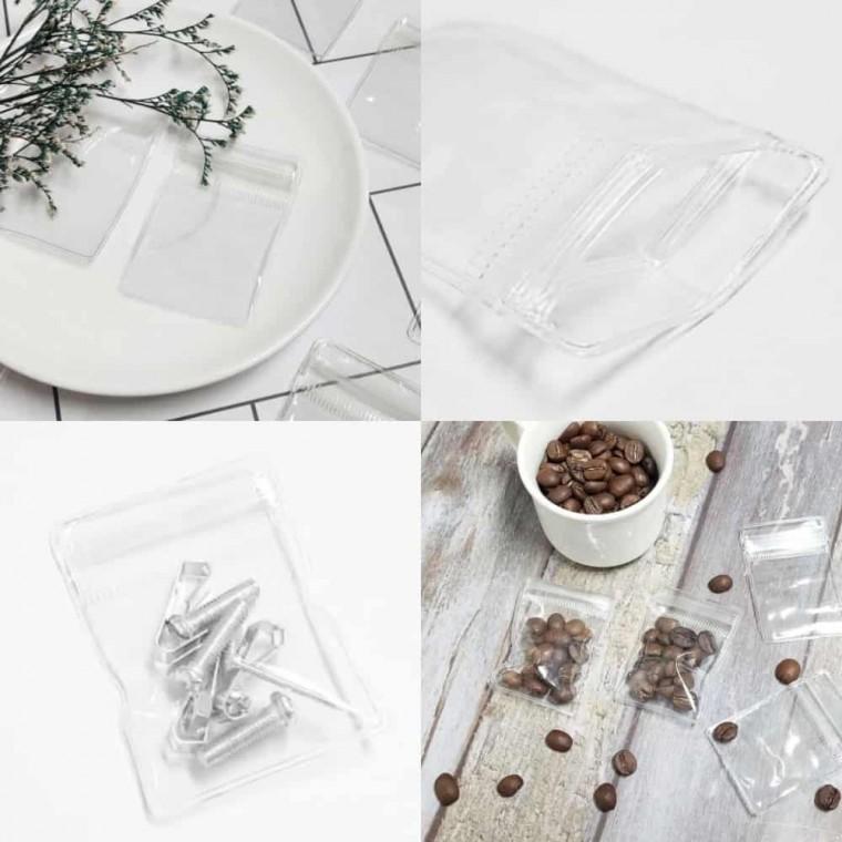 PVC 지퍼백 4x6cm 투명지퍼백 실리콘지퍼백 귀여운지퍼백 사료소분 원두봉투
