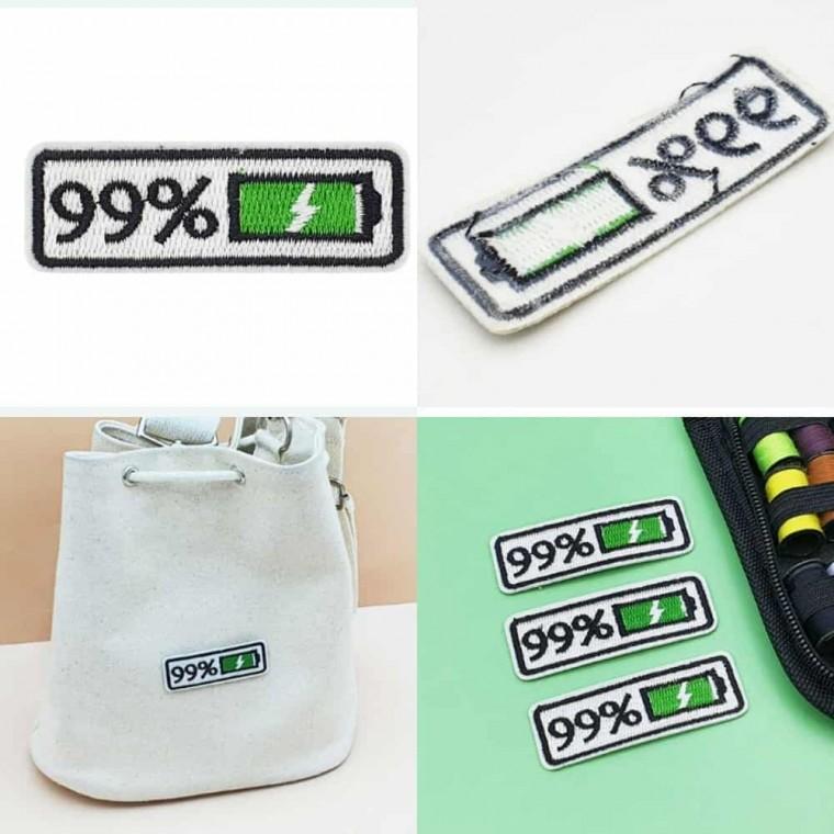 의류 패치 배터리 99% 빈티지와펜 열접착패치 자수와펜 와펜패치 와펜제작