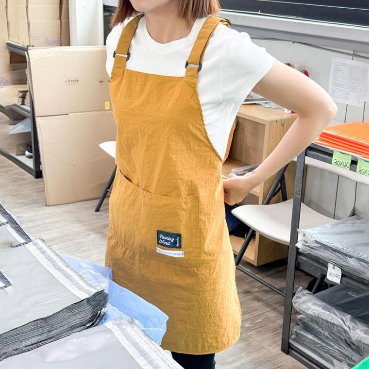 나일론 버클형 방수 공방 앞치마 롱 업소용 작업용