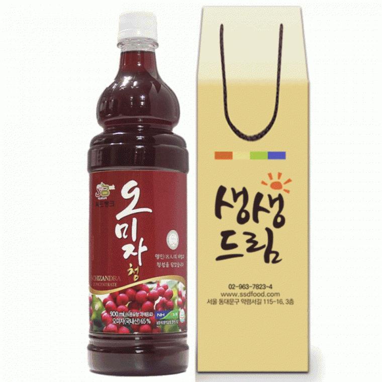 오미자 청 엑기스 900ml 깊은 풍미 국내산 프리미엄 새콤달콤 쥬스 차