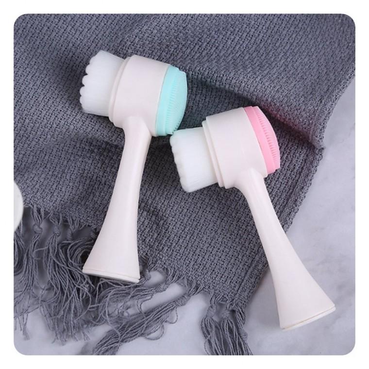 세안 모공 클렌징 브러쉬 세안솔 거품기 양면형