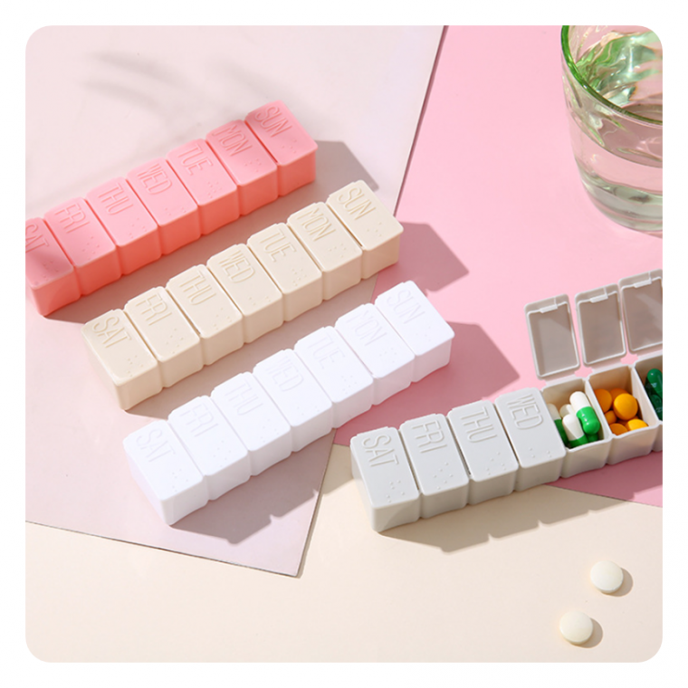 미니 여행용 휴대용 요일별 약통 알약케이스