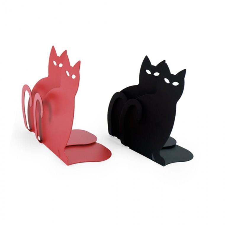 고양이 북엔드 2p L자책꽂이 l자철제책꽂이 책정리대