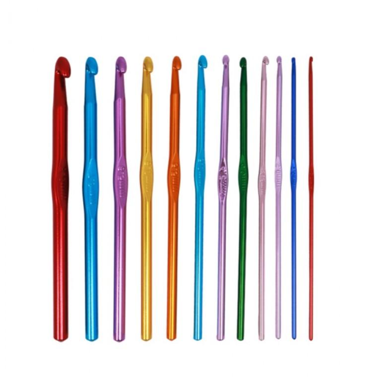 코바늘 세트 12P 모사용코바늘 코바늘2호 코바늘입문키트