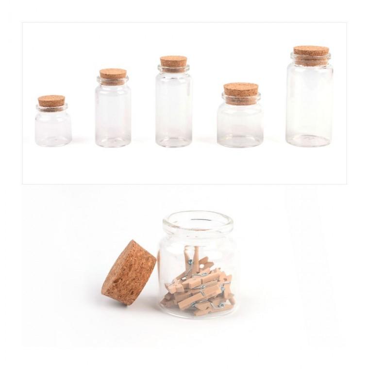 코르크 마개 원형 저장 중대형 인테리어 공병 담금주 유리병 병 소품 빈티지