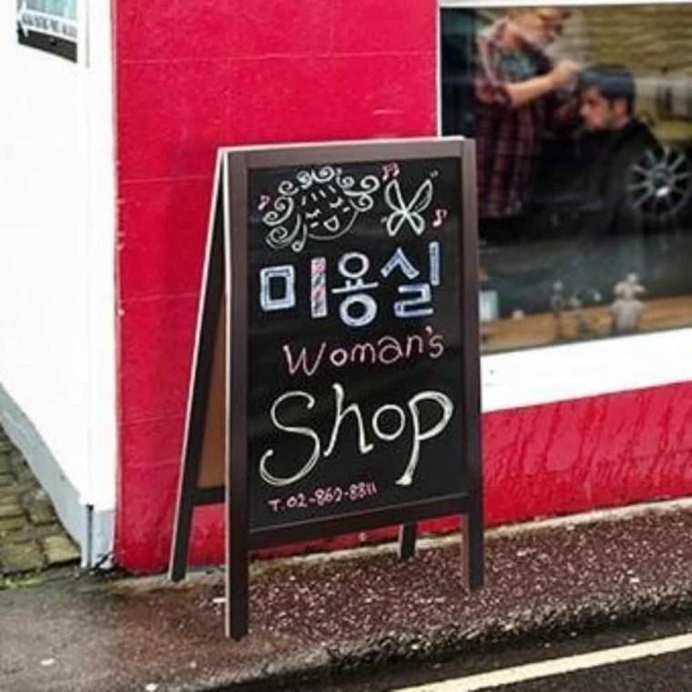 대형 블랙보드 스탠드 블랙칠판 자석메모보드 예쁜칠판