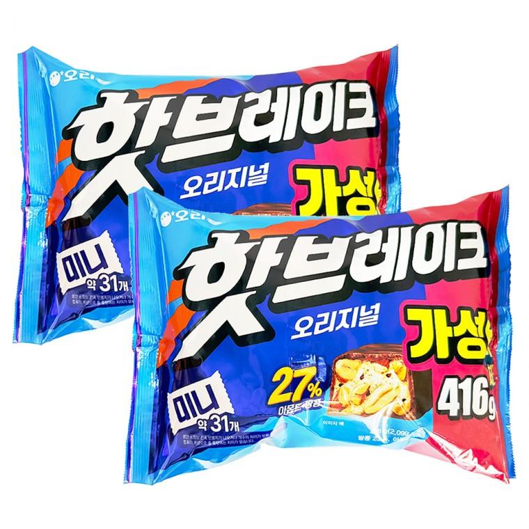 오리온 핫브레이크 미니 오리지날 416g x 2개