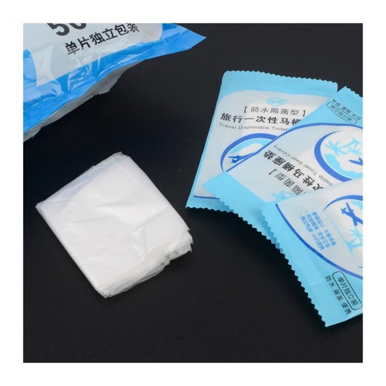 일회용 변기시트 위생커버 공중화장실 50장입 비닐 휴대 여행