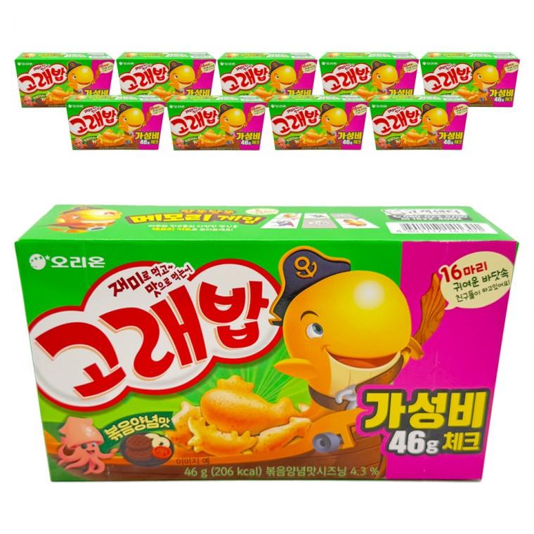 오리온 고래밥 볶음양념맛 46g x 10개
