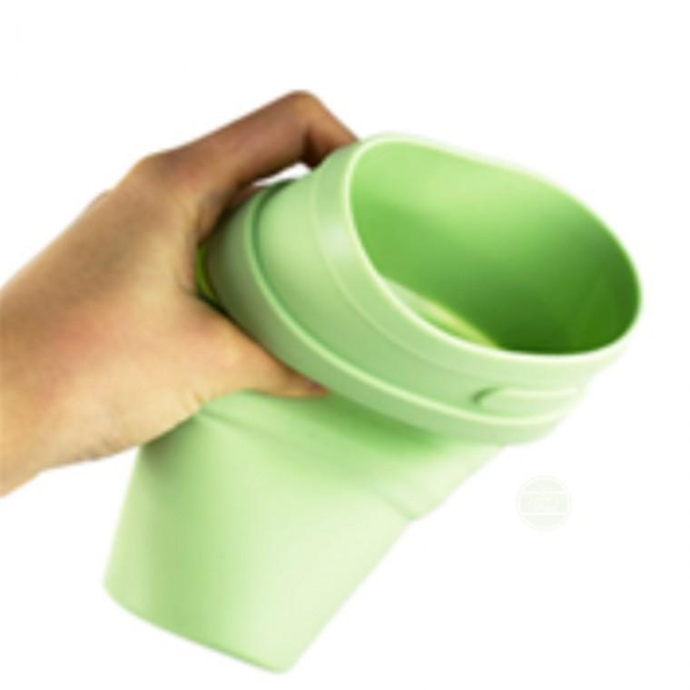 실리콘 접이식 물통 350ml 등산용물통 여행용물통