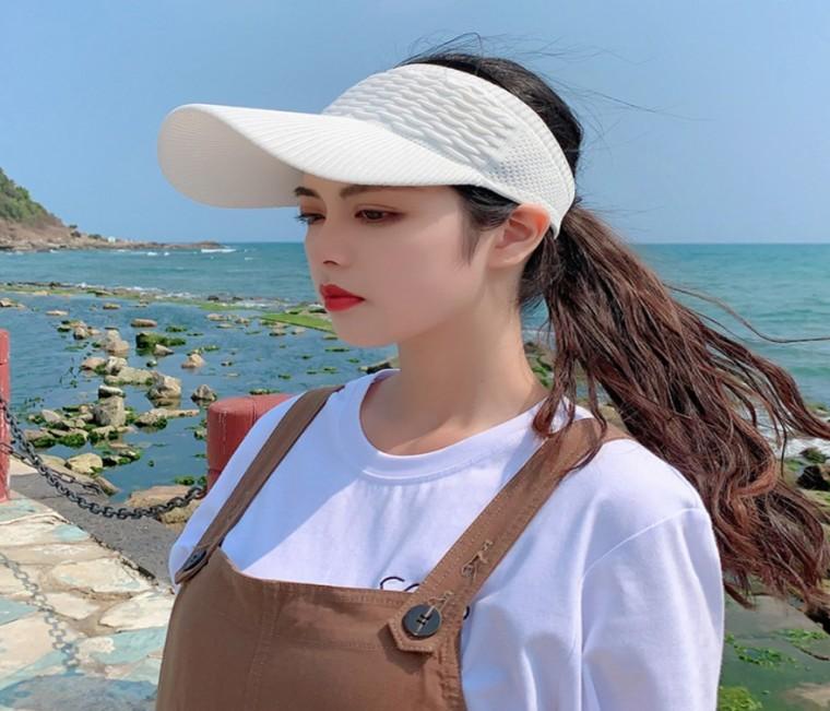니트 스포츠 메쉬 썬캡 챙 모자 햇빛 자외선 차단 패션모자 밴딩 햇 캡