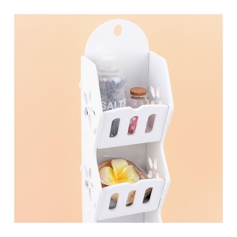 벽 타공 3단 거치 공간활용 선반 주방 욕실 조립간편 철제 정리