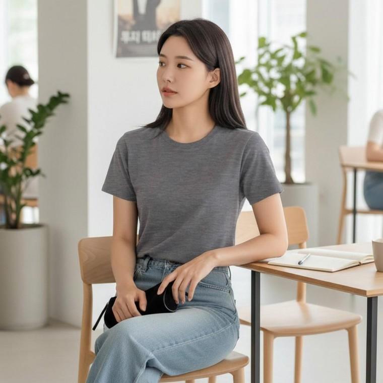 뱅센도 무지 베이직 슬림핏 반팔티 SD262030 겨울 여성 긴팔티 나시 남자 XL 티 티숙 반팔 라운드 흰티 S