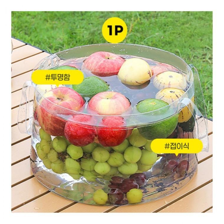 접이식바구니 투명 접이식 대야