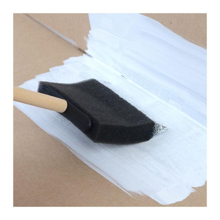 대면적 작업 스펀지붓 도색 코팅 발림 페인트 균일 부드러운 7.5cm